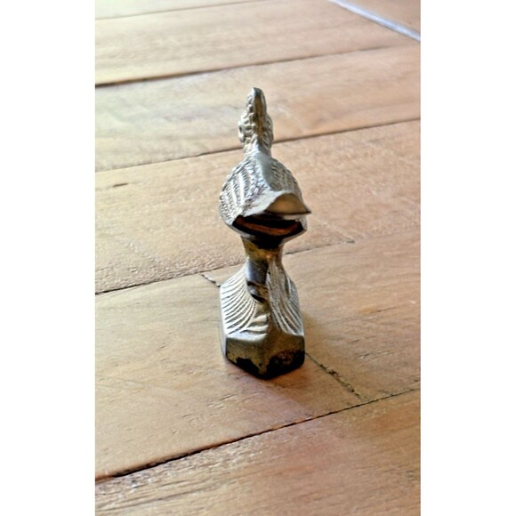 Vintage MCM Brass Road Runner Bird Figurine 4 Inches - Picture 5 of 10